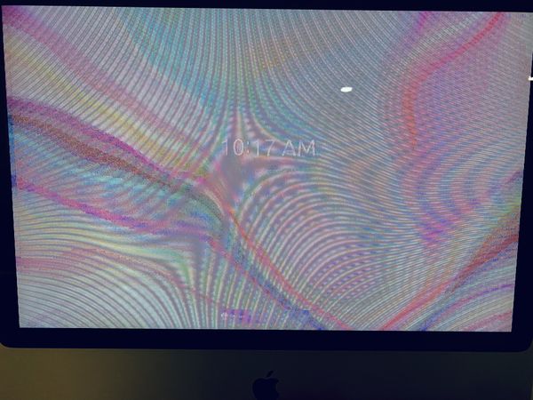 2007 iMac running Ubuntu with distorted display