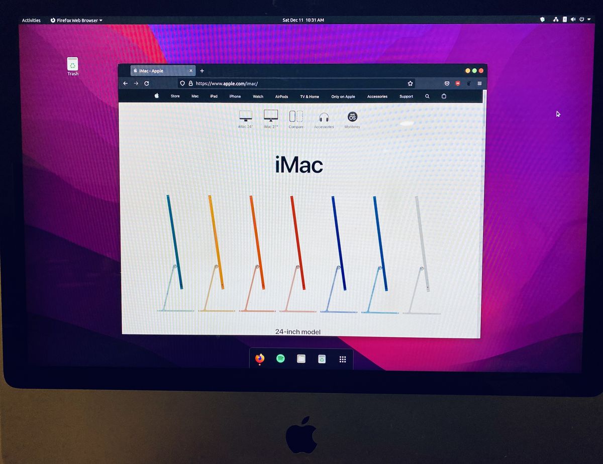 2007 iMac running Ubuntu