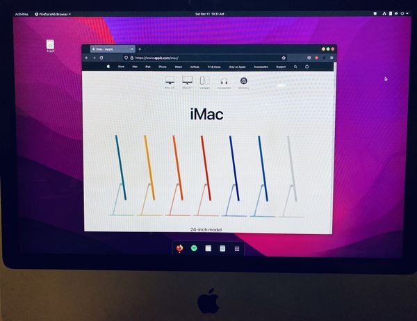 2007 iMac running Ubuntu