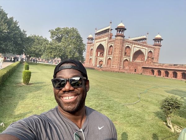 Entrance to the Taj Mahal in Agra, India